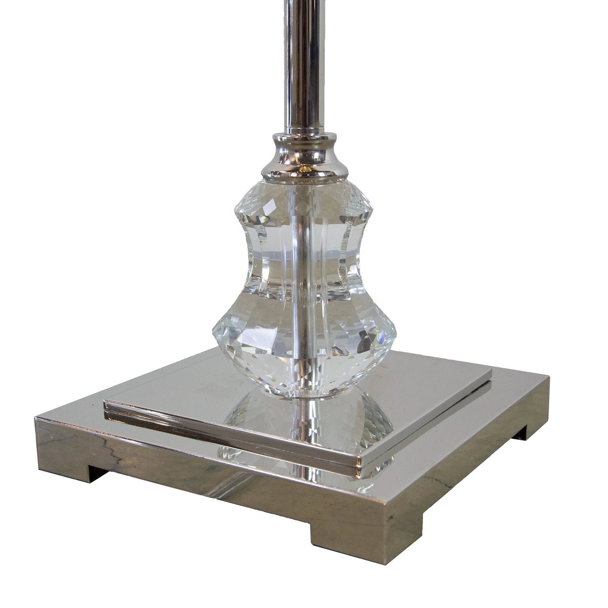 Crystal and Polished Nickel Floor Lamp P620146