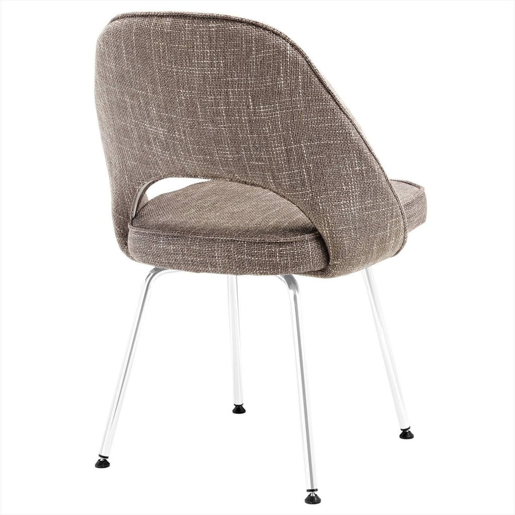Oatmeal Fabric Dining Side Chair T5497