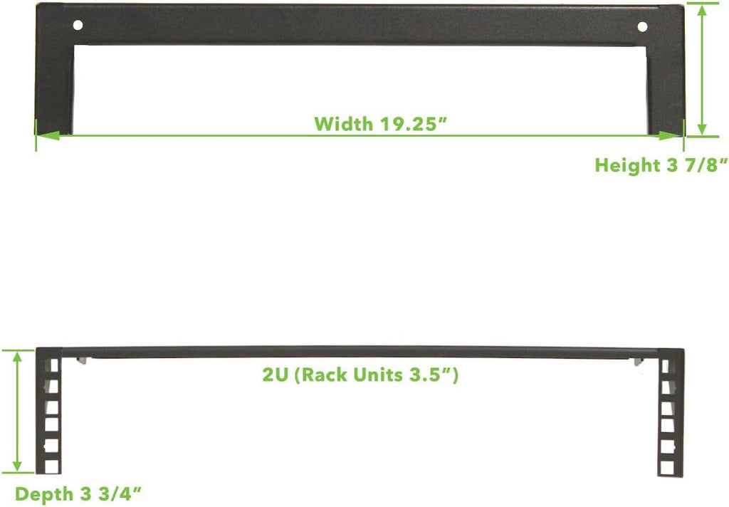 4U 19 Inch Wall Mountable Server Rack Black Y444
