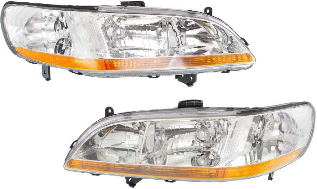 Headlight Assembly Unit Pair for Honda Accord 1998 1999 2000 L1292