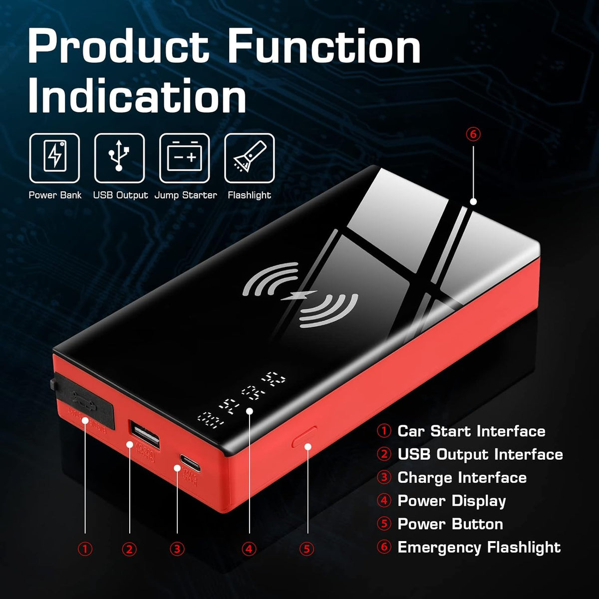 Portable Car Battery Jump Starter Pack of 2 B92820
