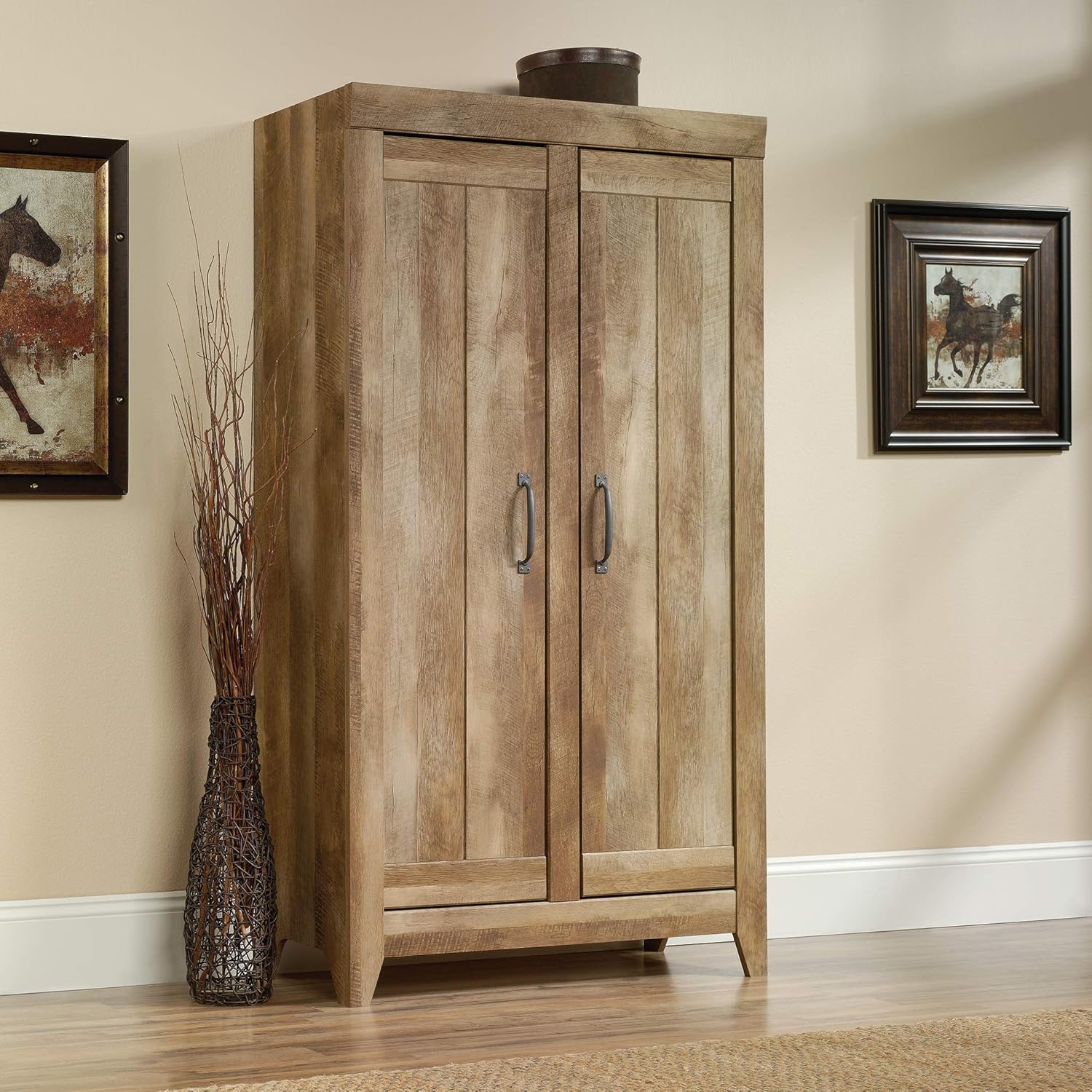 Craftsman Oak Storage Cabinet X424857