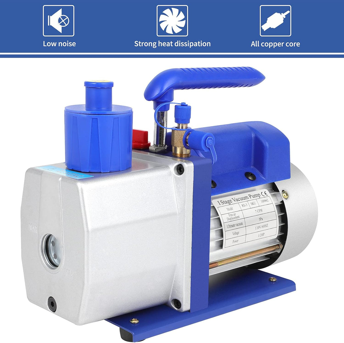7 CFM Rotary Vane Vacuum Pump D690000
