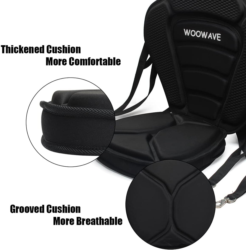 Thickened Kayak Seat with Detachable Back Storage Bag D1322
