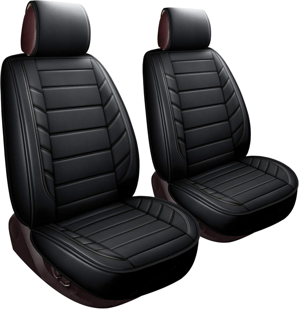 Black 2 PCS Front Seat Covers S15629