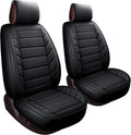Black 2 PCS Front Seat Covers S15629
