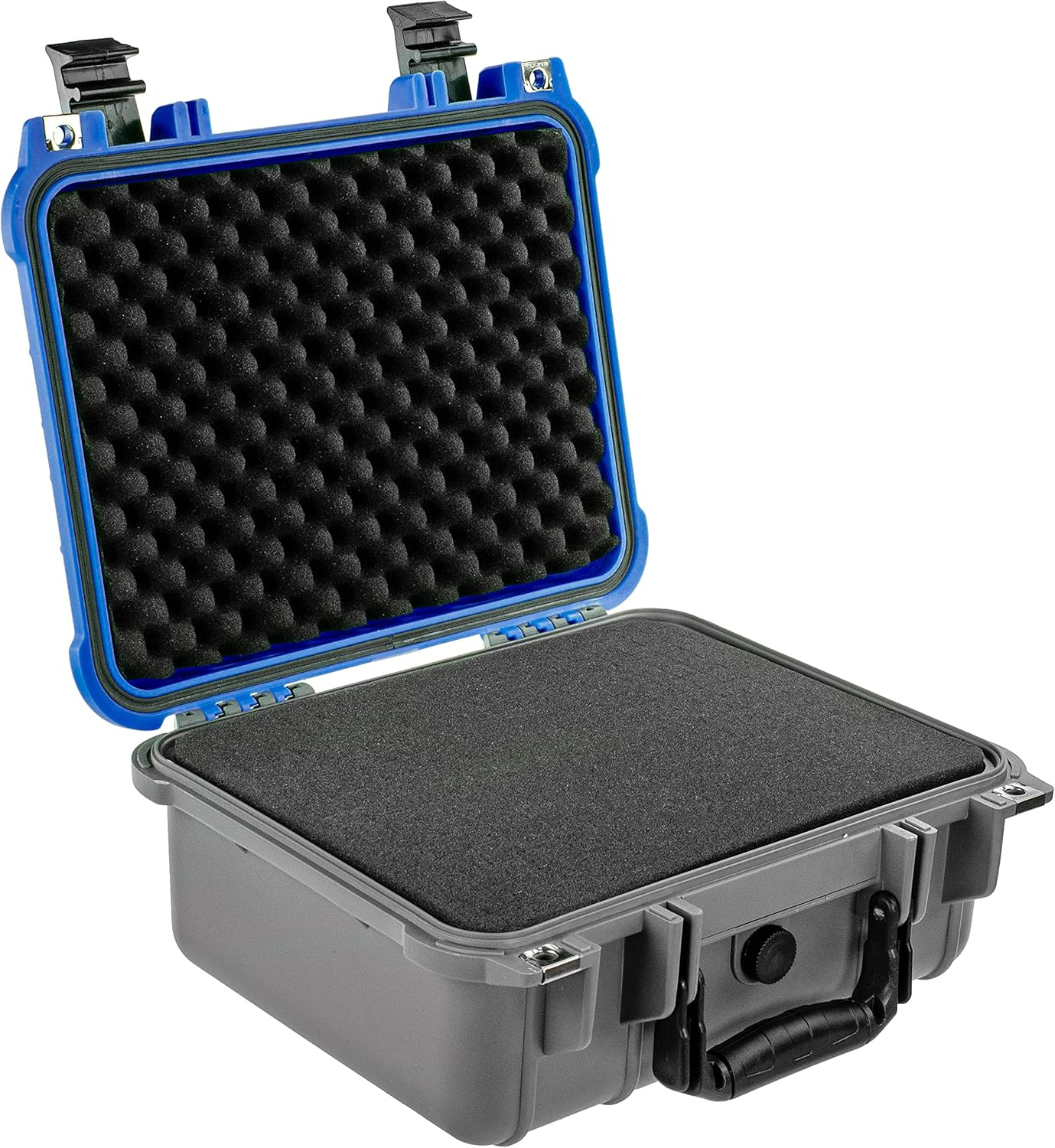Dual Blue Gray Waterproof Shockproof Camera Case with Foam Pack of 2 H871