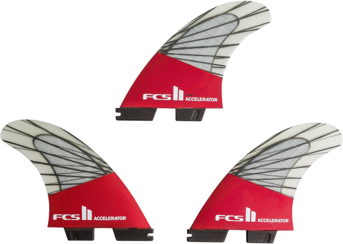 FCS II Accelerator PC Carbon Tri Fin Set X347994