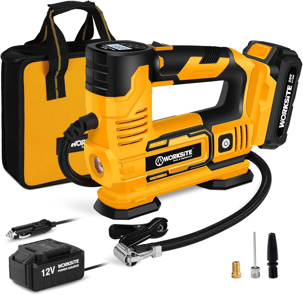 20V Cordless Tire Inflator Air Compressor with Digital Pressure Gauge N582778