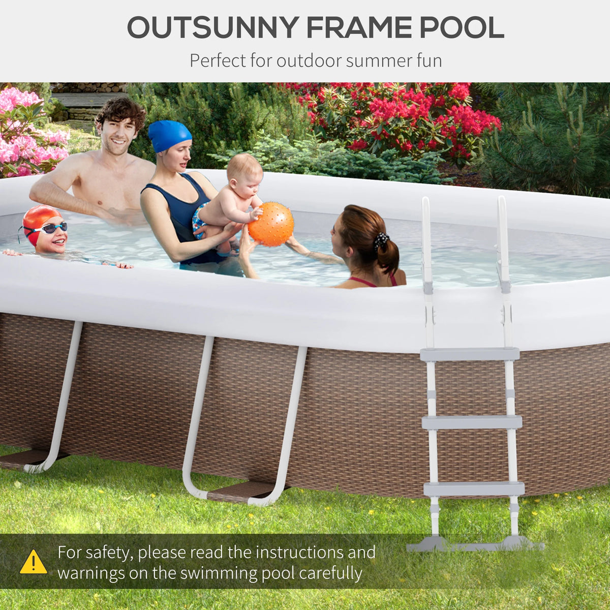 Semi-Inflatable Frame Above Ground Swimming Pool G281037
