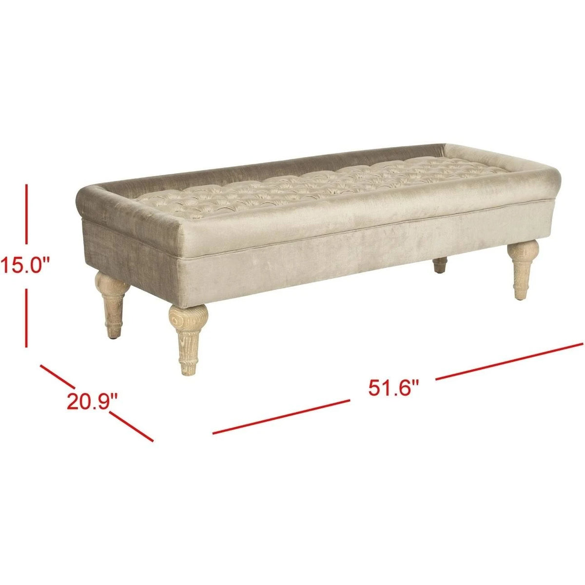 Antique Sage Cocktail Ottoman X437374