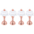 Vintage 4 Pcs Tiny Miniature Lamps For Dollhouse Iron I251
