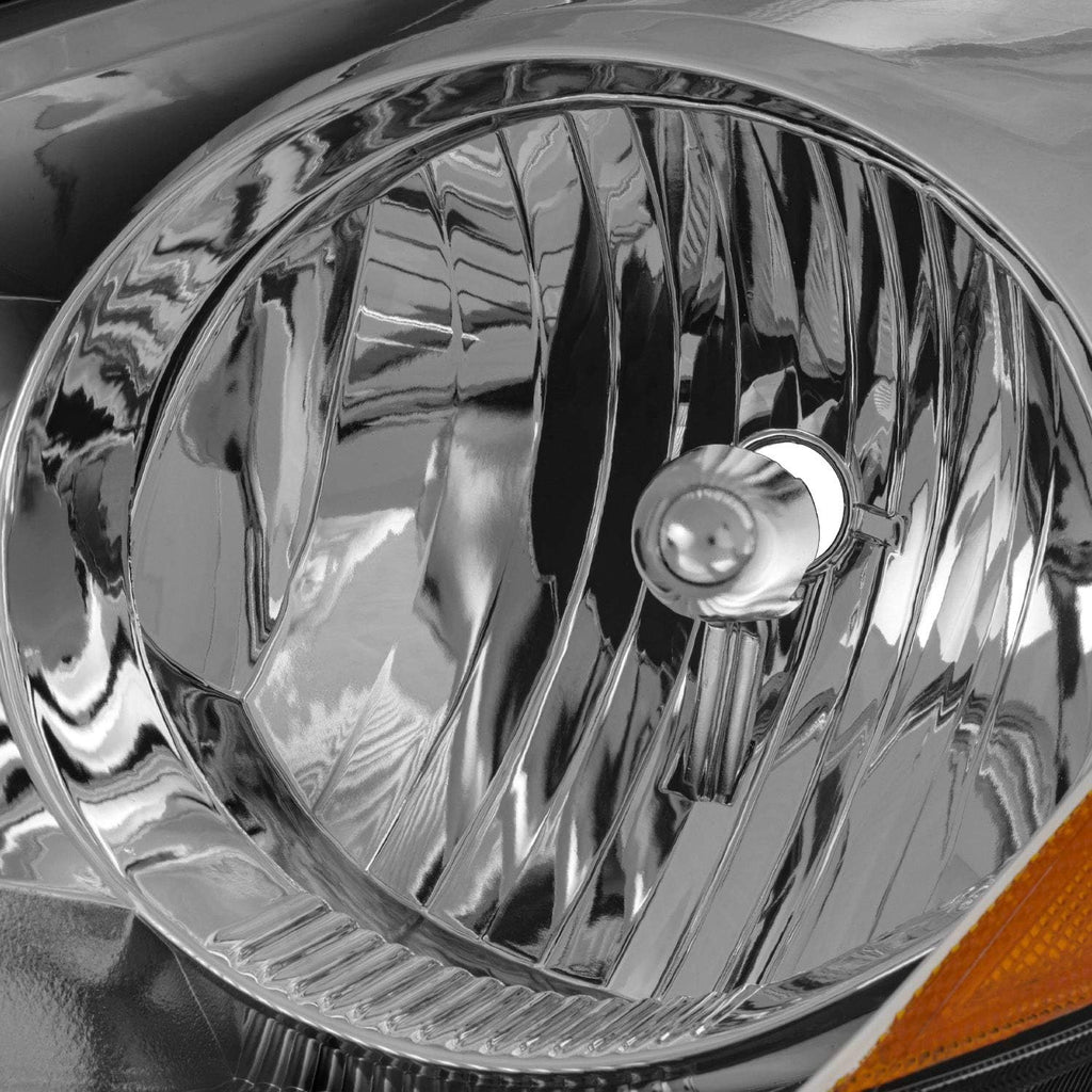 Chrome Housing Headlights Replacement Assembly H90614