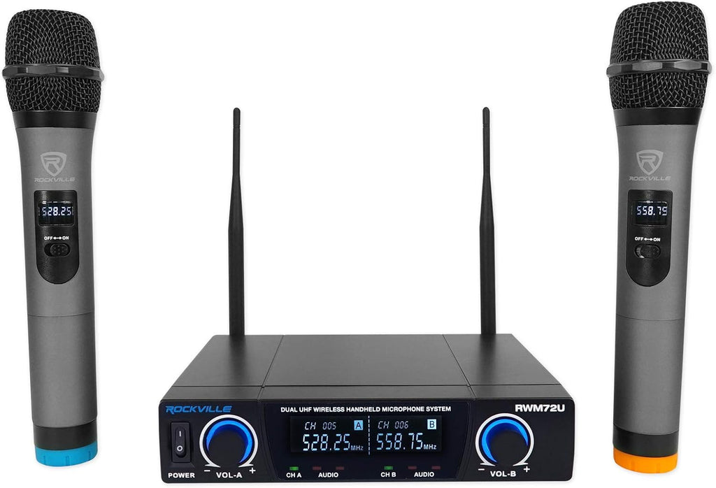 Quad Wireless UHF Handheld/Headset Microphone System 20 Channel N8769