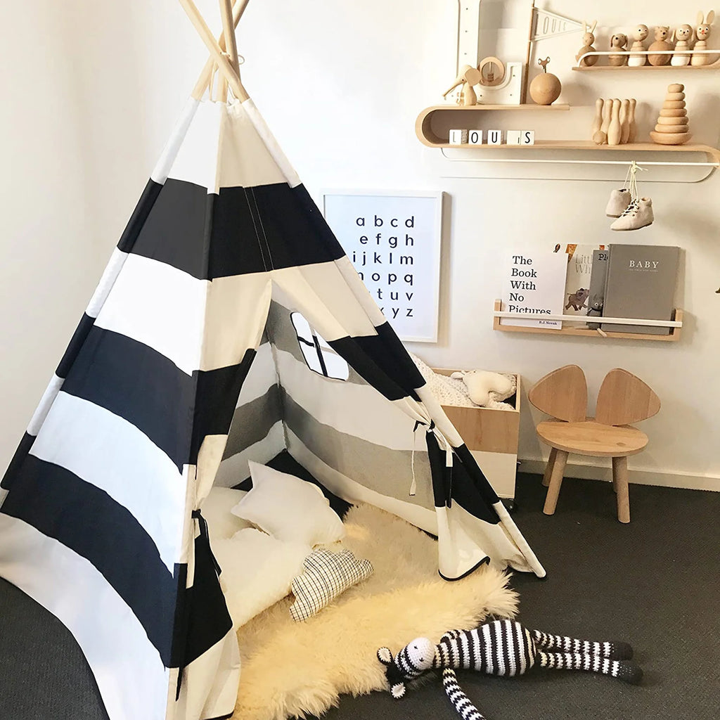 Kids Teepee Tent Foldable Indoor Outdoor Play Tent F22804