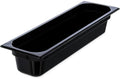 Polycarbonate Half-Size Long Food Pan, 5.1 qt, Black (Case of 6) W2543