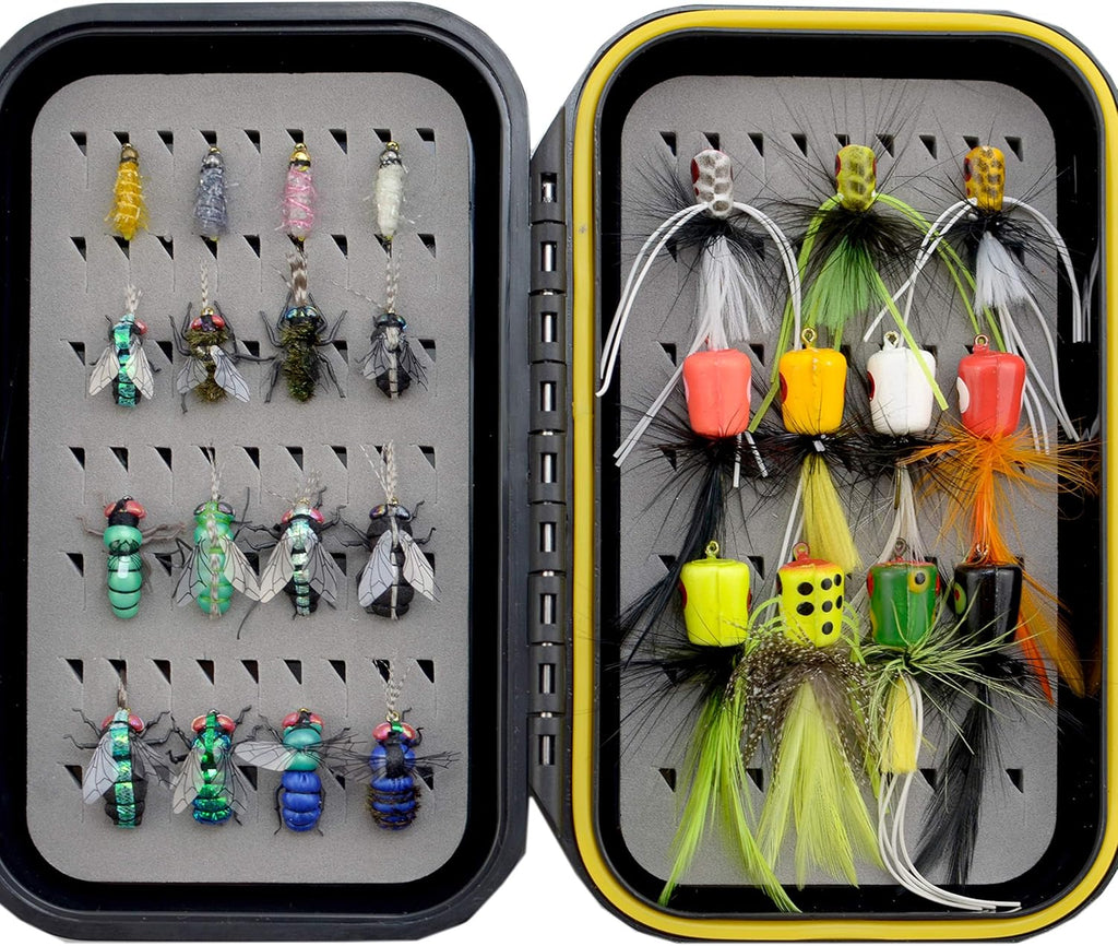 Fly Fishing Flies Kit with Waterproof Fly Box Pack of 2 T27423