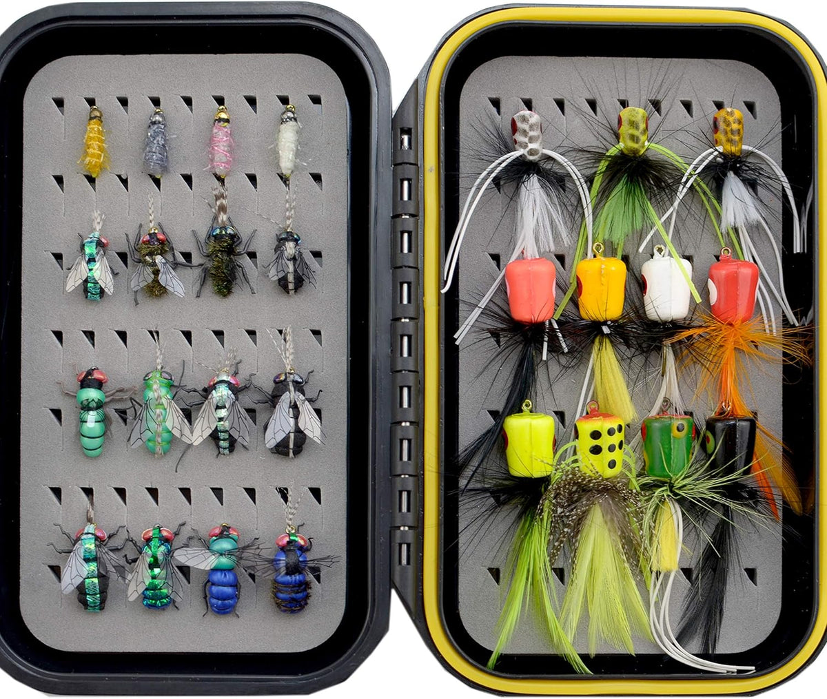 Fly Fishing Flies Kit with Waterproof Fly Box Pack of 2 T27423