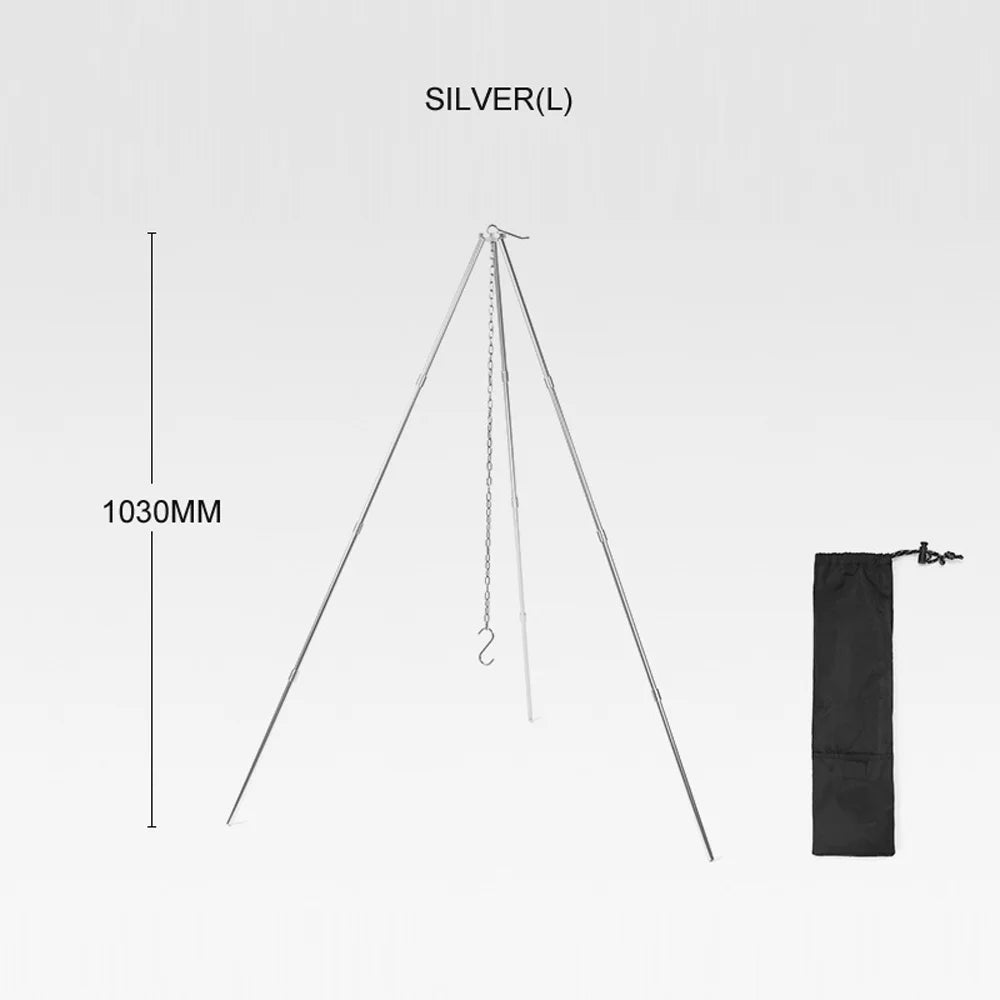 Aluminum Alloy Tripod Bonfire Rack X770346