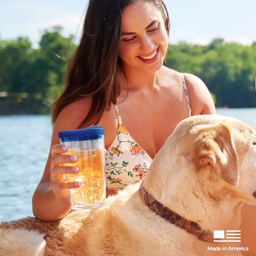 Double Walled Insulated Tumbler Travel Cup, 16oz E7391