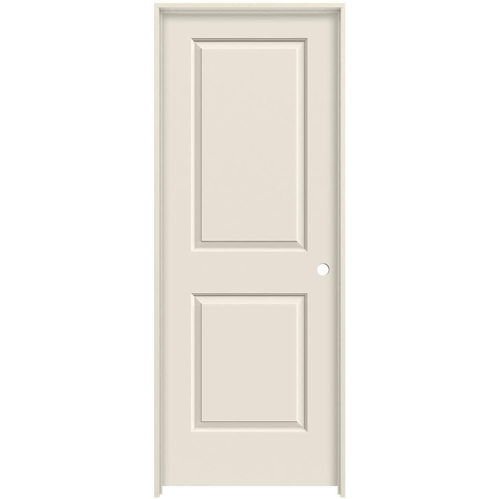24 in. x 80 in. Primed Left-Hand Smooth Solid Core Molded Composite MDF Single Prehung Interior Door B77151