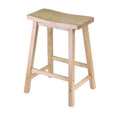 Solid Wood Saddle Seat Counter Stool in Beech J728