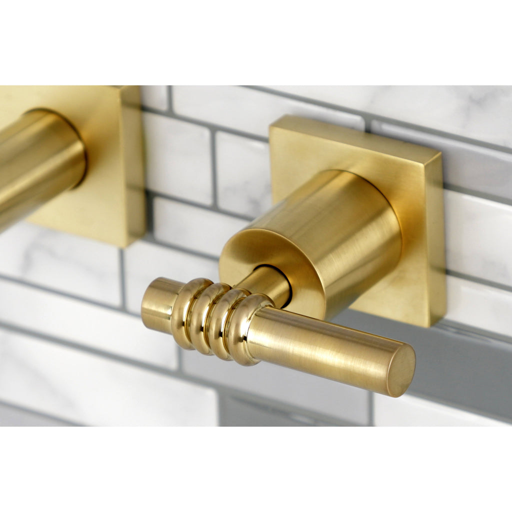Brushed Nickel Wall Mount Bathroom Faucet O33973
