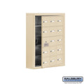 5 Tier 3 Wide Employee Locker, Beige B200