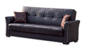 Brown PU Leather Sofa Bed Q5109
