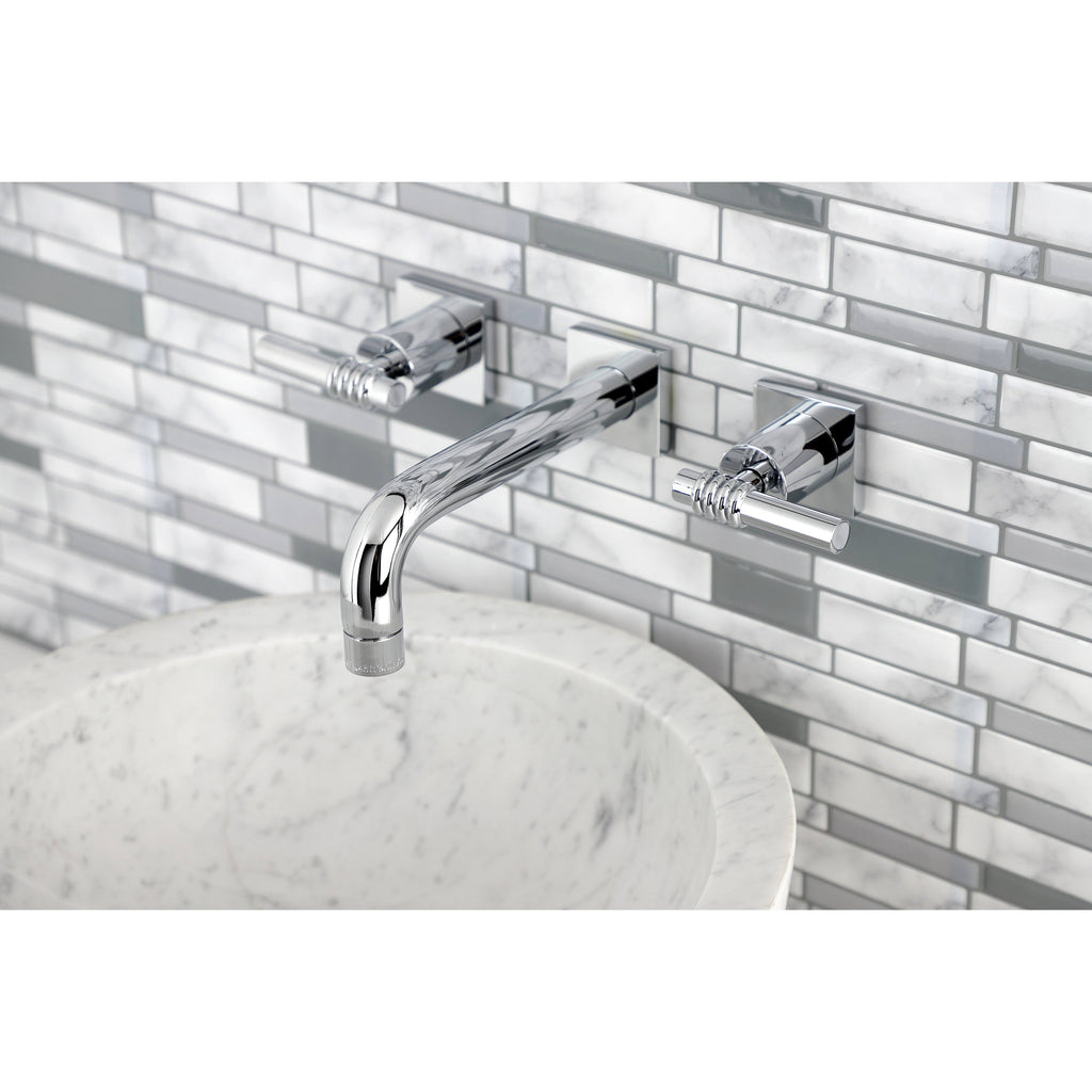 Brushed Nickel Wall Mount Bathroom Faucet O33973