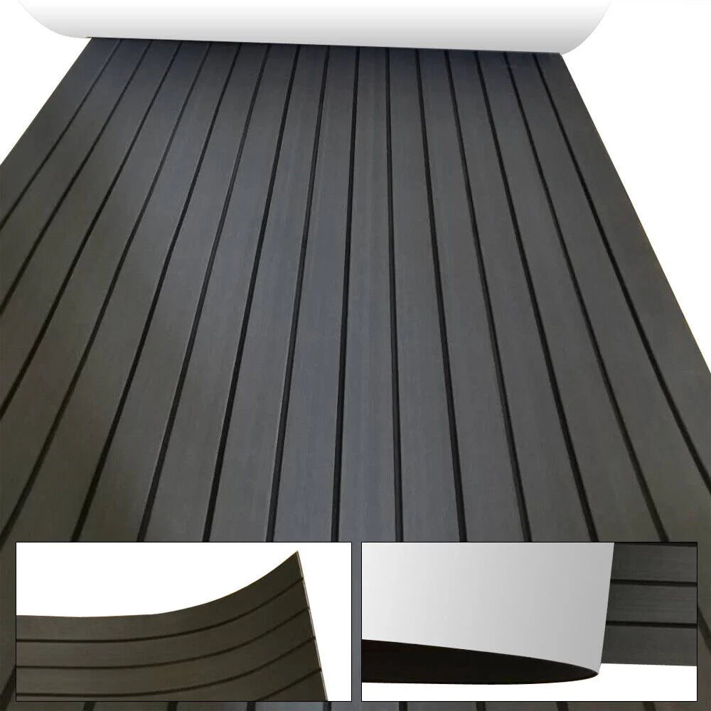 EVA Foam Faux Teak Boat Decking Sheet Marine Yacht Flooring Mat 35.4" X 94.5" A2914