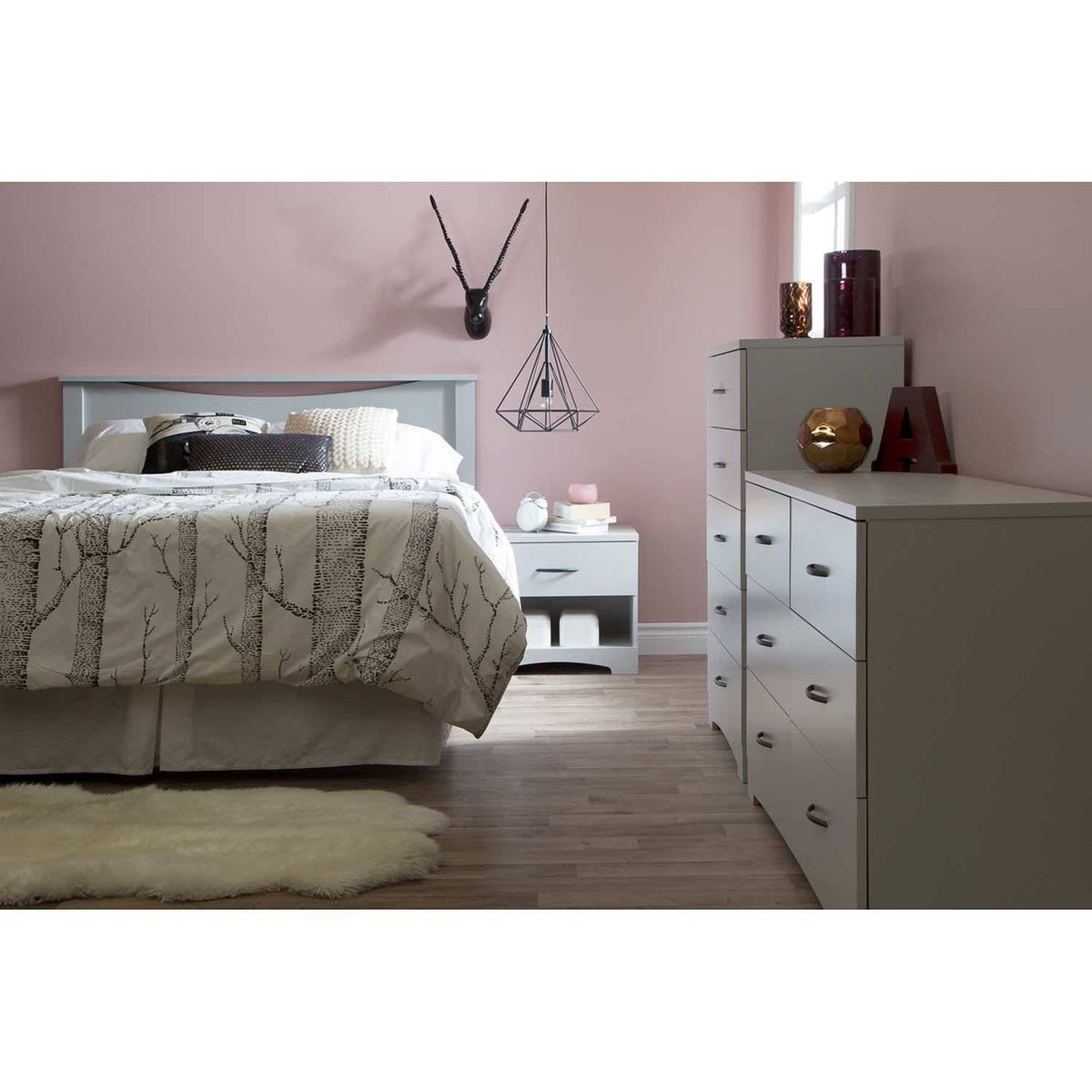 Pure Black Full/Queen Headboard Z935