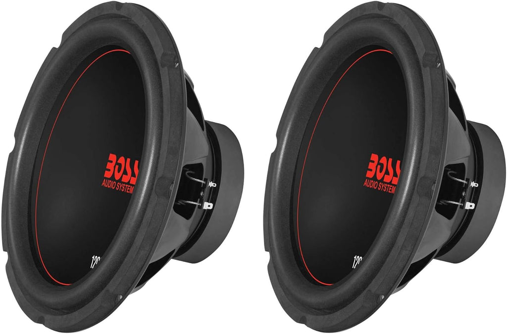 12" 1200W Dual Voice Coil 4 Ohm Car Audio Subwoofer (2 Pack) X284162