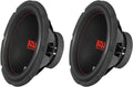 12" 1200W Dual Voice Coil 4 Ohm Car Audio Subwoofer (2 Pack) X284162