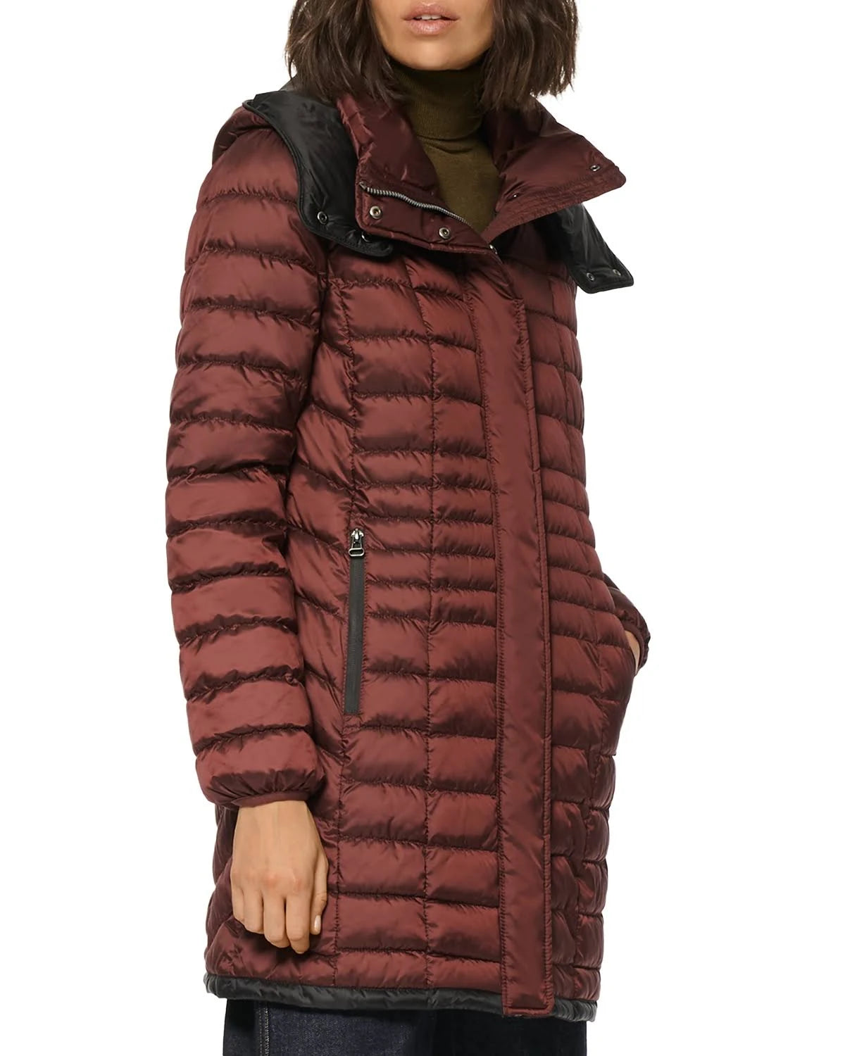 Black Puffer Coat U58582