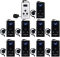 Wireless Tour Guide System with Mute, Multichannel Transmitter and Receivers J83739