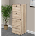 Light Oak Four Drawers Lateral File Q7463