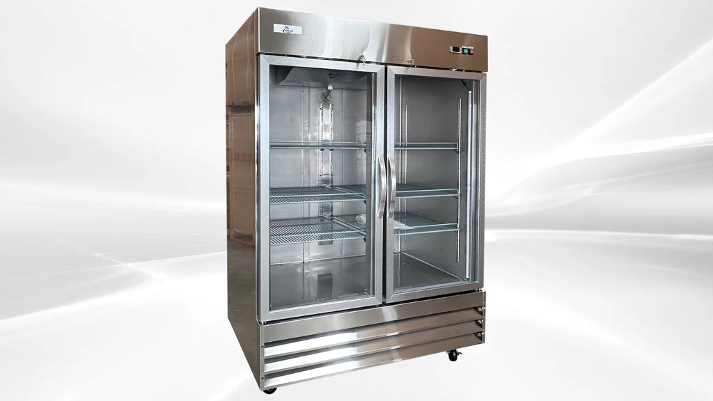 47 Cu.ft Stainless Steel Commercial Dual Glass Door NSF Freezer E29272