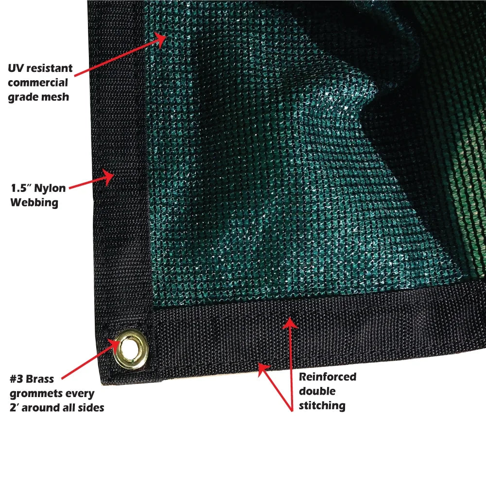 16 ft. x 24 ft. 7 oz Green Privacy Fence Screen K273