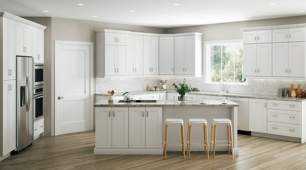 Vesper White Shaker Assembled Plywood Wall Kitchen Cabinet P356