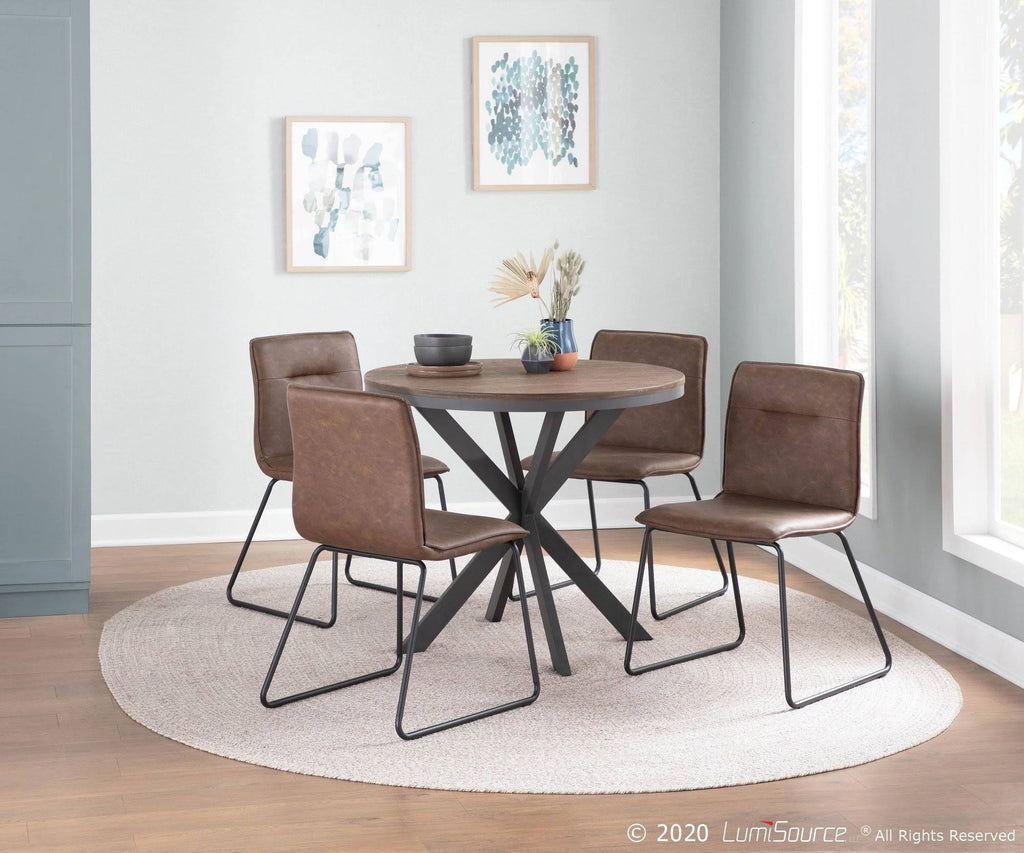 Black Espresso Chair Set of 2 J535