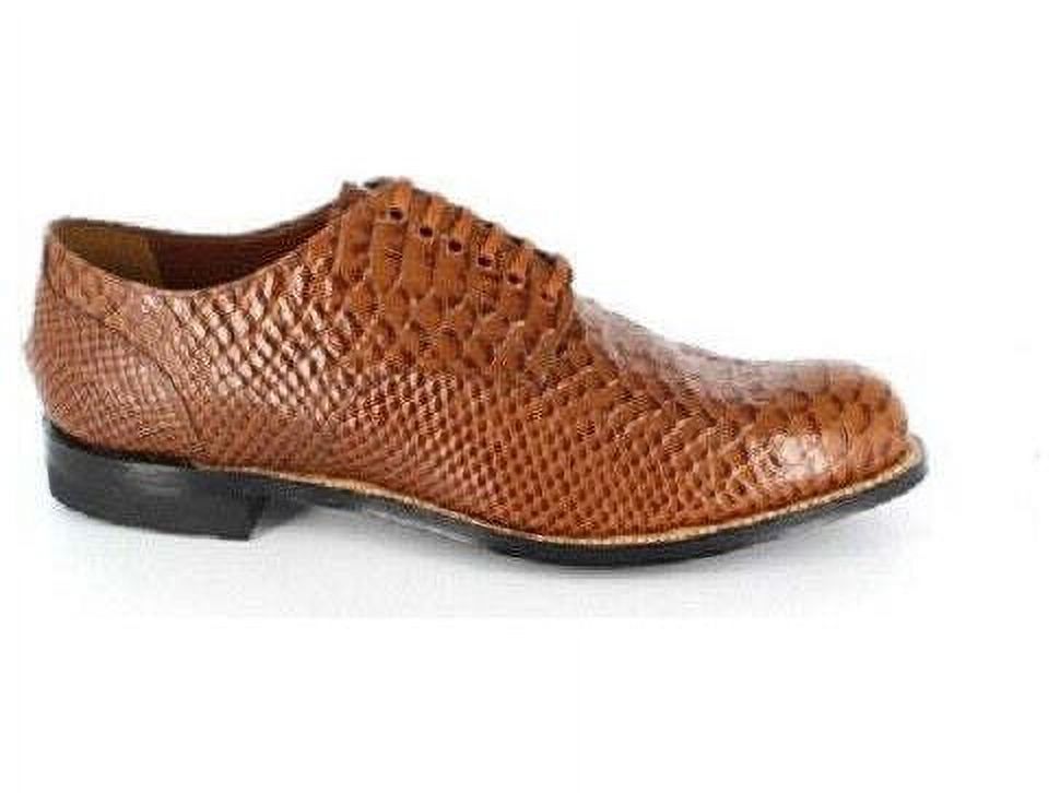 Anaconda Print Leather Shoes Tan J852662
