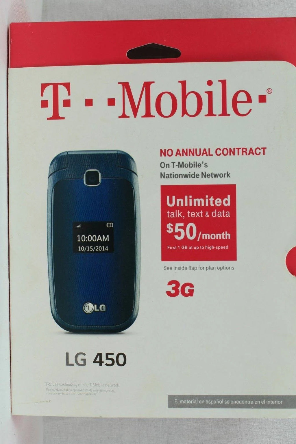 LG 450 Black - No Contract (T-Mobile) V8262