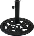 Green Cast Iron Patio Umbrella Base Stand D4423