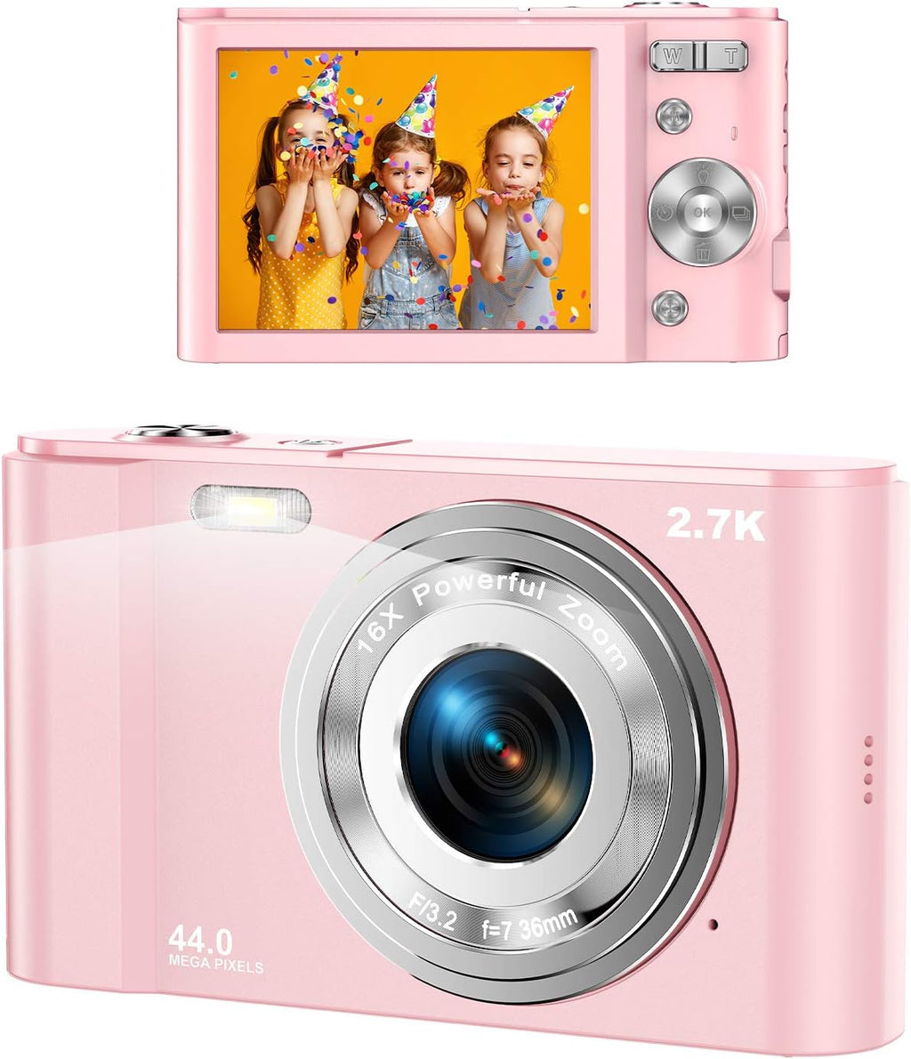 Pink 1080P HD Digital Camera 16X Digital Zoom Mini Camera Pack of 2 D445725
