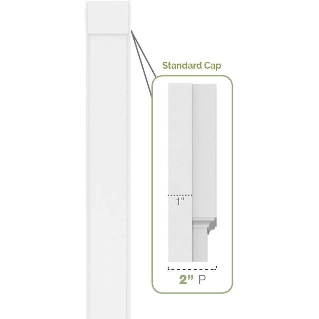 Two Equal Raised Panel PVC Pilaster G573