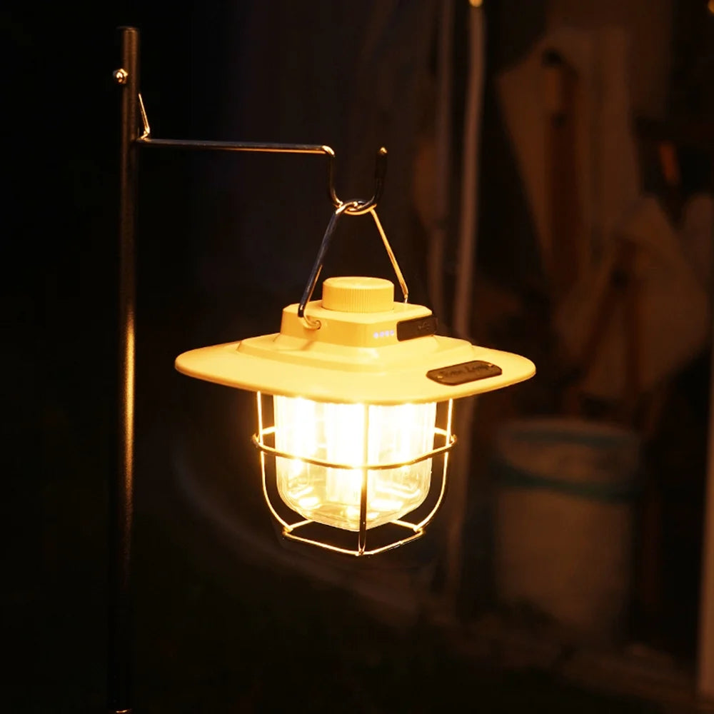 Vintage Camping Lantern Type C Rechargeable P23752