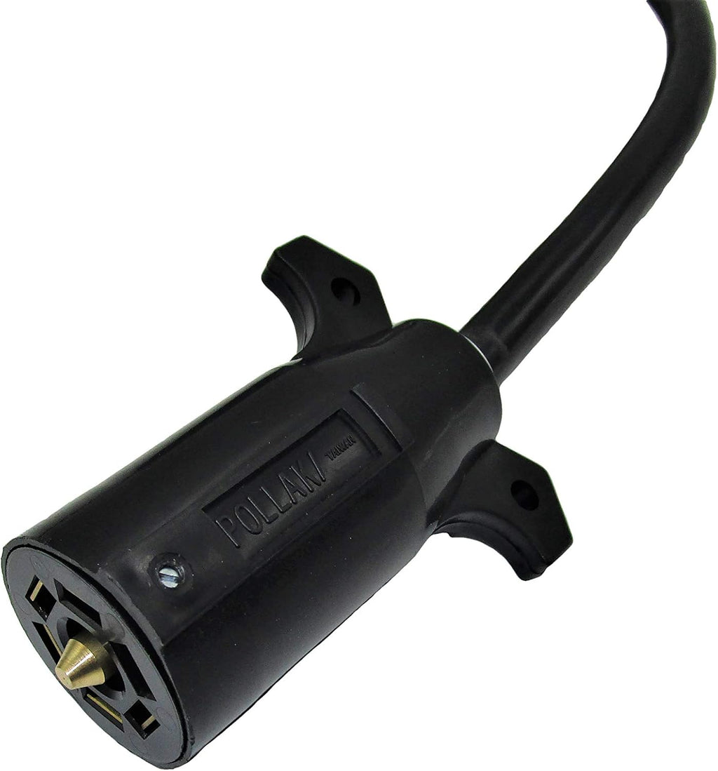 7 Way Trailer Plug Extension Cord Connector Assembly Heavy Duty (8' FT) Pack of 2 N350586