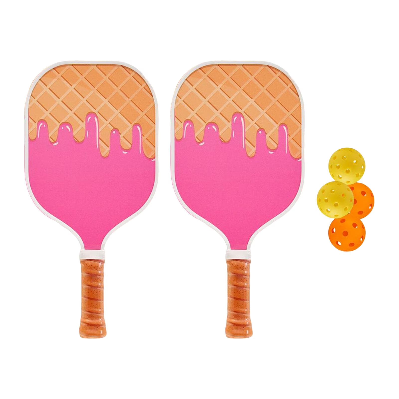 Pickleball Paddle Set with 4 Pickleballs Comfort Grips G15225