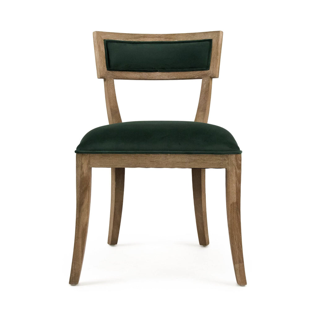 Green Velvet Side Chair B2954